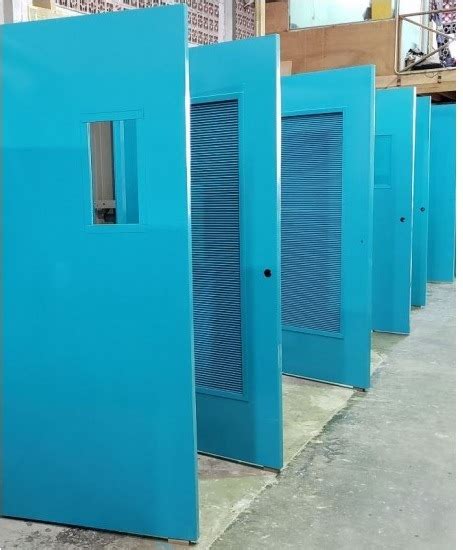 stiffened stainless steel doors